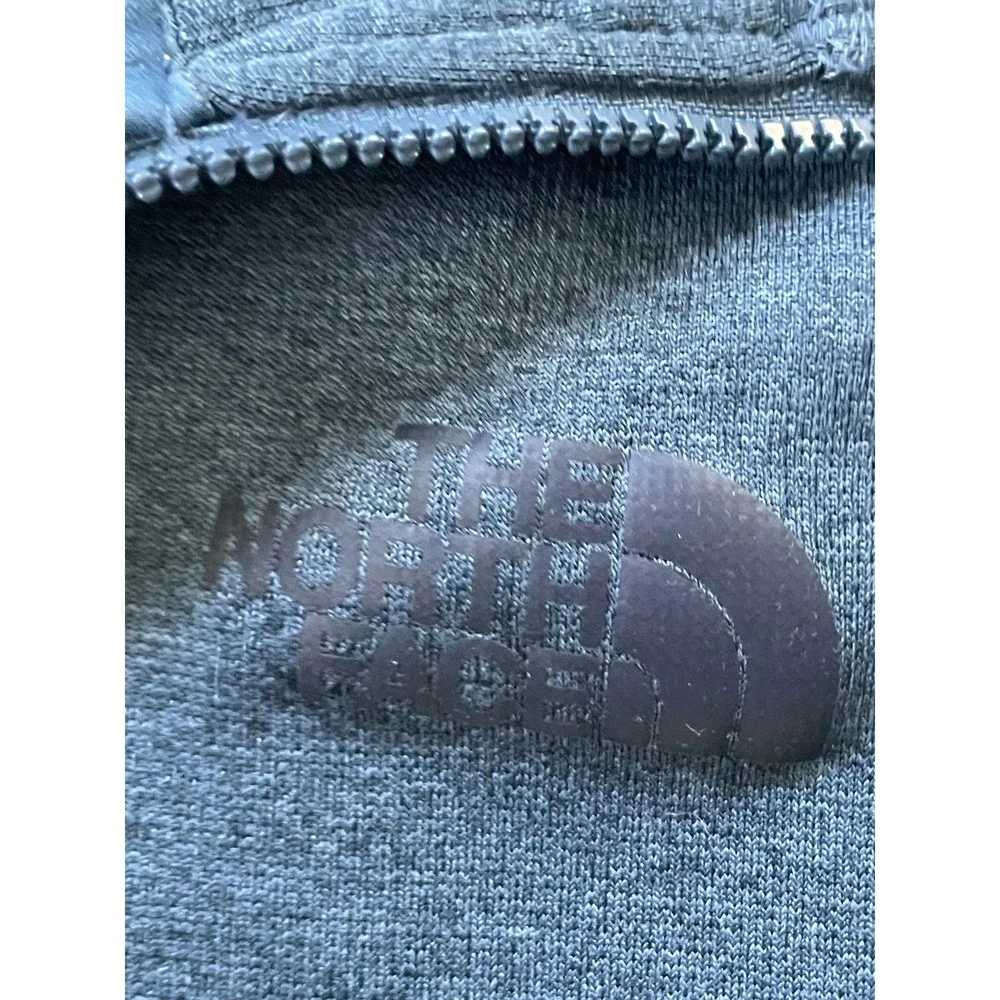 The North Face Mens Medium Quarter Zip Fleece Pullover Blue Heather A2VE5HKW